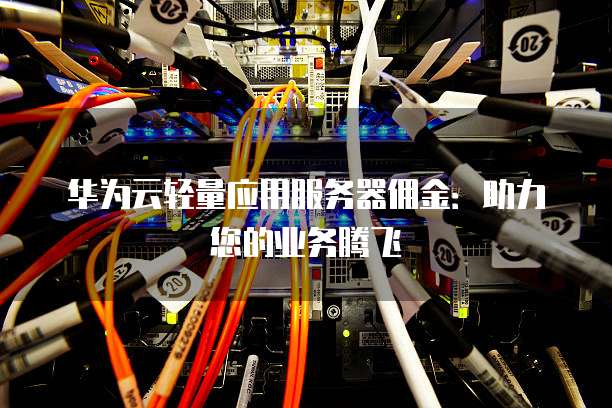 华为云轻量应用服务器佣金:助力您的业务腾飞