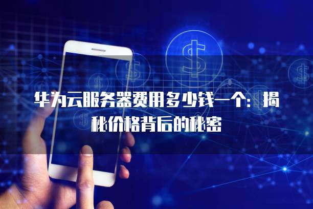 华为云服务器费用多少钱一个:揭秘价格背后的秘密