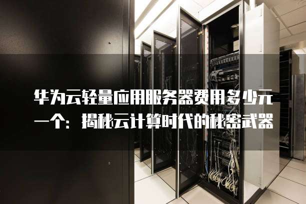 华为云轻量应用服务器费用多少元一个:揭秘云计算时代的秘密武器
