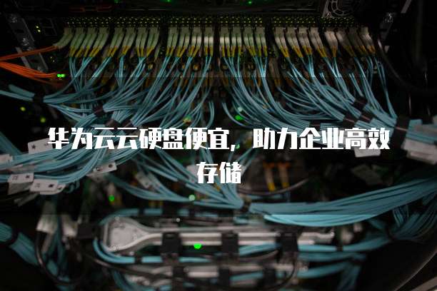 华为云云硬盘便宜，助力企业高效存储