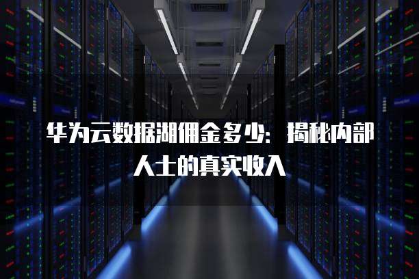 华为云数据湖佣金多少:揭秘内部人士的真实收入