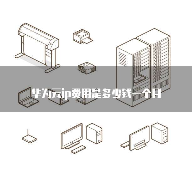 华为云ip费用是多少钱一个月