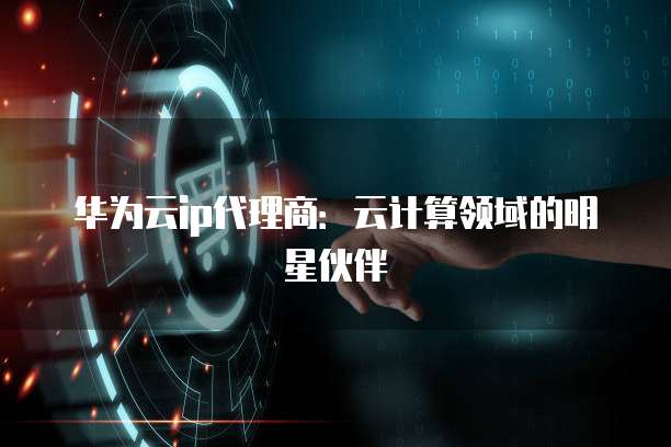 华为云ip代理商:云计算领域的明星伙伴