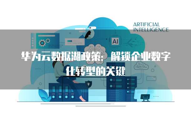 华为云数据湖政策：解锁企业数字化转型的关键