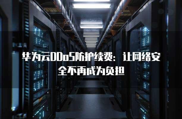 华为云DDoS防护续费:让网络安全不再成为负担