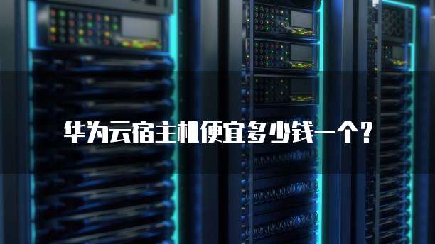 华为云宿主机便宜多少钱一个？