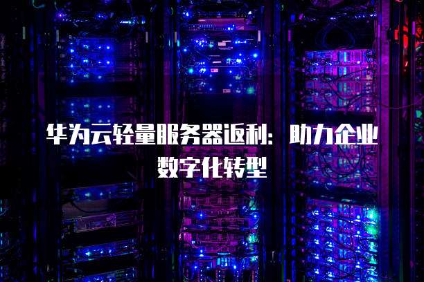 华为云轻量服务器返利：助力企业数字化转型