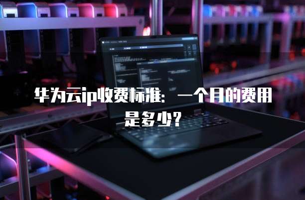 华为云ip收费标准：一个月的费用是多少？