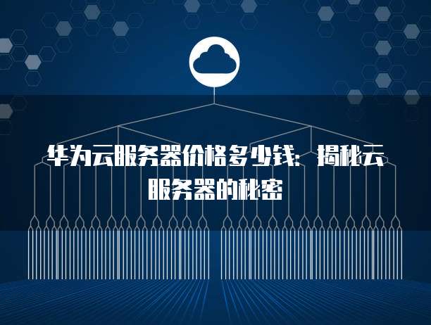 华为云服务器价格多少钱:揭秘云服务器的秘密