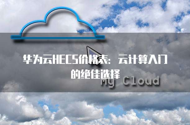 华为云HECS价格表:云计算入门的绝佳选择