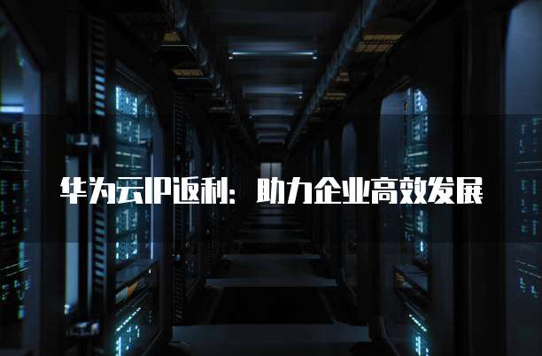华为云IP返利:助力企业高效发展