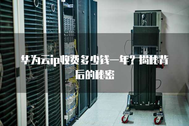 华为云ip收费多少钱一年?揭秘背后的秘密
