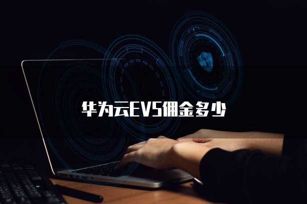 华为云EVS佣金多少