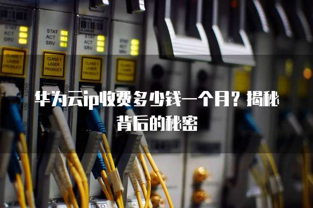 华为云ip收费多少钱一个月?揭秘背后的秘密