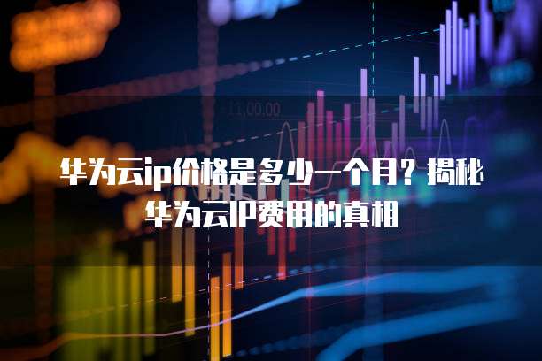 华为云ip价格是多少一个月?揭秘华为云IP费用的真相