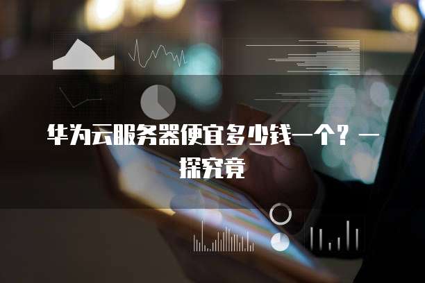 华为云服务器便宜多少钱一个？一探究竟