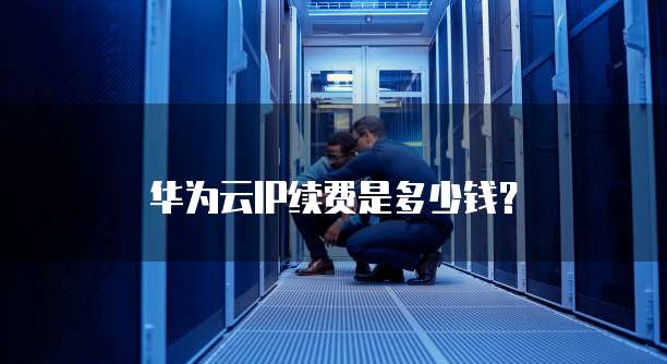 华为云IP续费是多少钱?