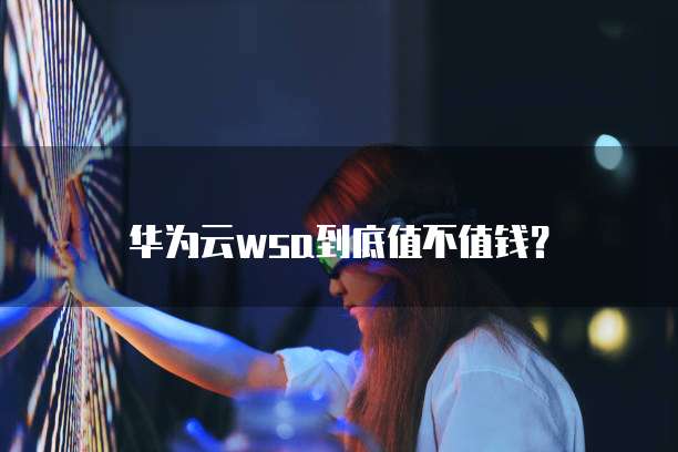 华为云wsa到底值不值钱?