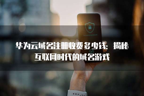 华为云域名注册收费多少钱:揭秘互联网时代的域名游戏