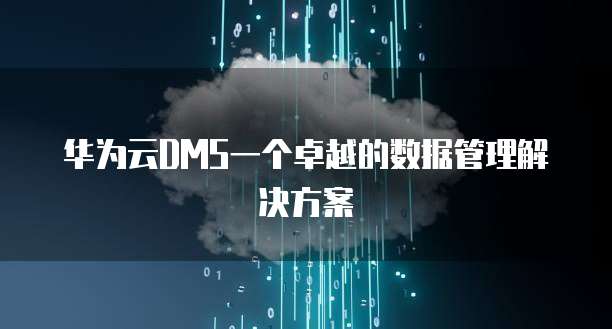 华为云DMS一个卓越的数据管理解决方案