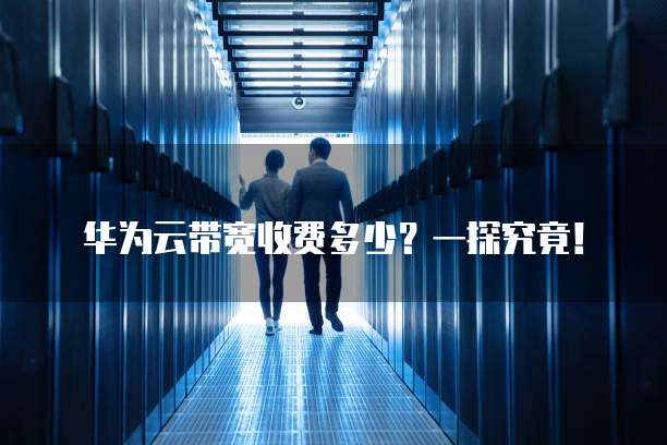 华为云带宽收费多少?一探究竟!