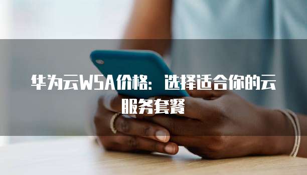 华为云WSA价格:选择适合你的云服务套餐