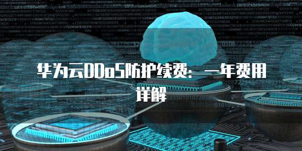 华为云DDoS防护续费:一年费用详解
