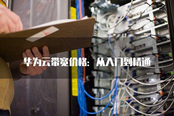 华为云带宽价格：从入门到精通