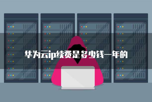 华为云ip续费是多少钱一年的