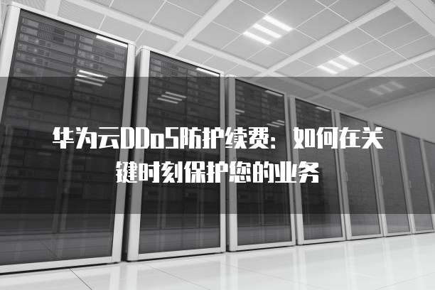华为云DDoS防护续费：如何在关键时刻保护您的业务