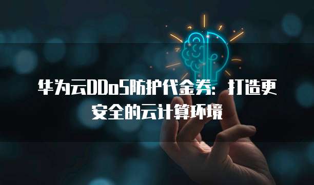 华为云DDoS防护代金券:打造更安全的云计算环境
