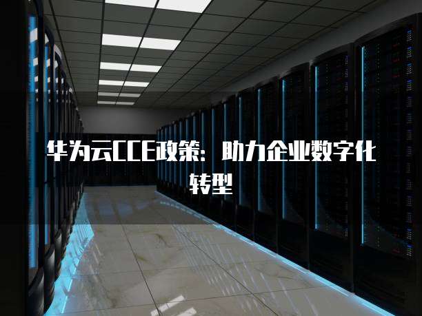 华为云CCE政策:助力企业数字化转型