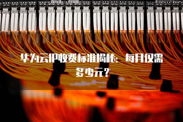 华为云IP收费标准揭秘:每月仅需多少元?