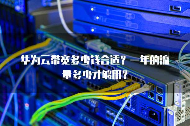 华为云带宽多少钱合适?一年的流量多少才够用?