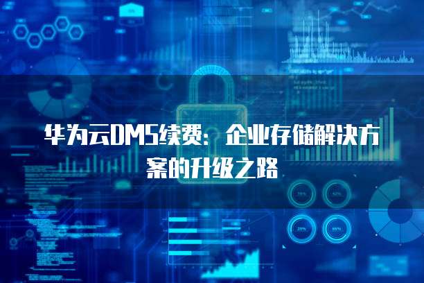 华为云DMS续费:企业存储解决方案的升级之路