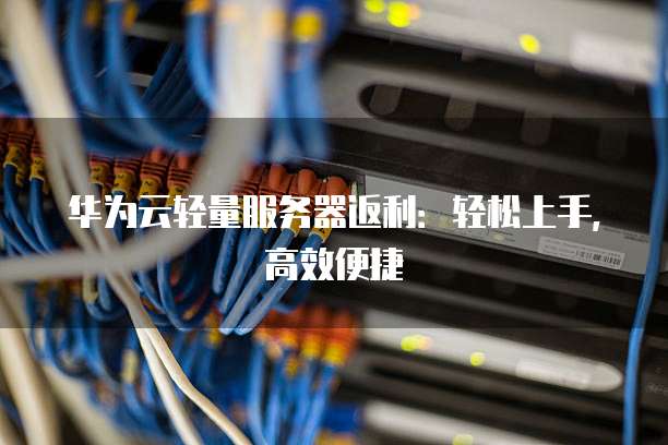 华为云轻量服务器返利:轻松上手,高效便捷