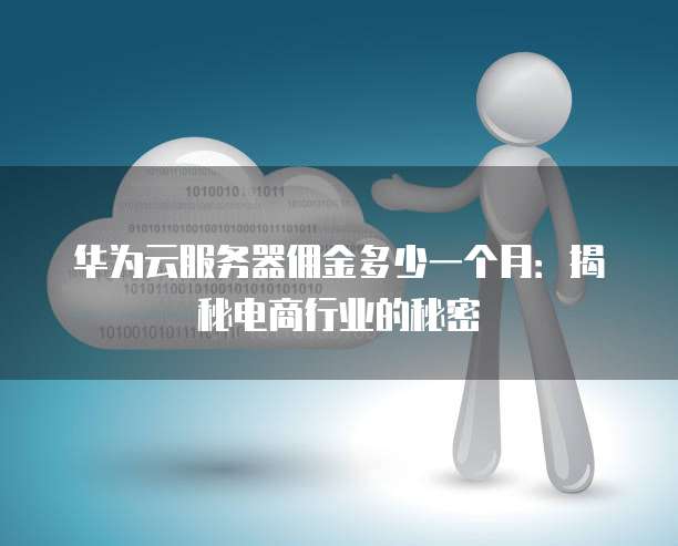华为云服务器佣金多少一个月:揭秘电商行业的秘密