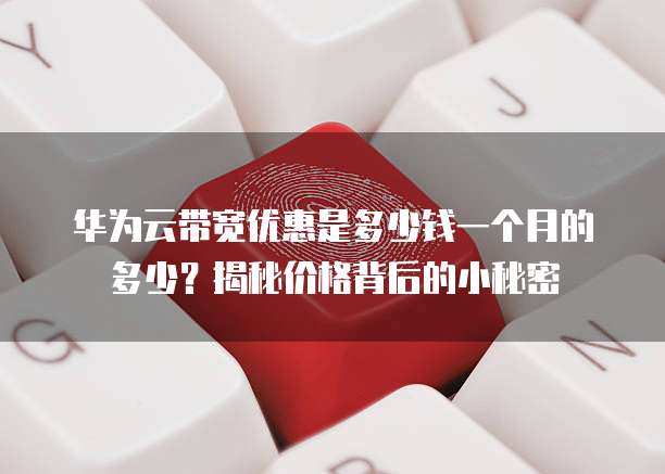 华为云带宽优惠是多少钱一个月的多少?揭秘价格背后的小秘密