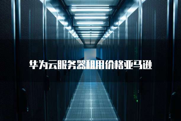 华为云服务器租用价格亚马逊
