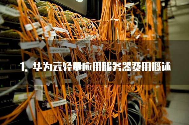 1. 华为云轻量应用服务器费用概述