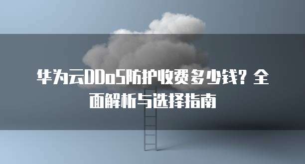华为云DDoS防护收费多少钱？全面解析与选择指南