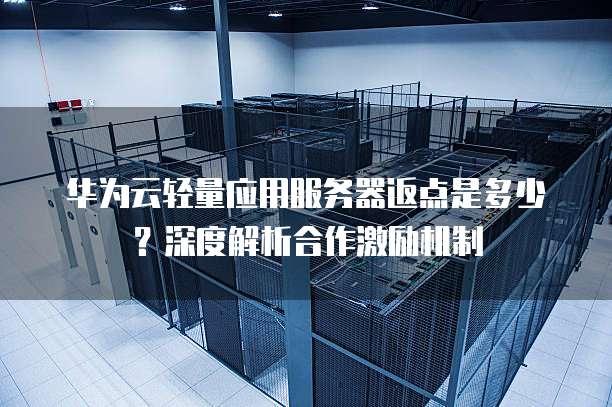 华为云轻量应用服务器返点是多少?深度解析合作激励机制