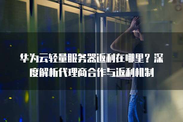 华为云轻量服务器返利在哪里?深度解析代理商合作与返利机制