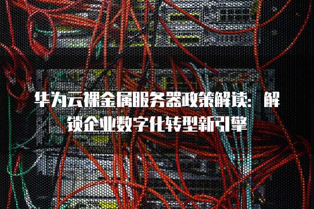 华为云裸金属服务器政策解读:解锁企业数字化转型新引擎