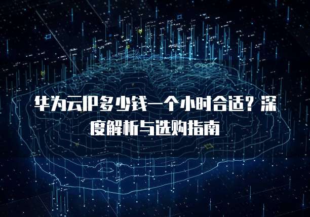 华为云IP多少钱一个小时合适?深度解析与选购指南