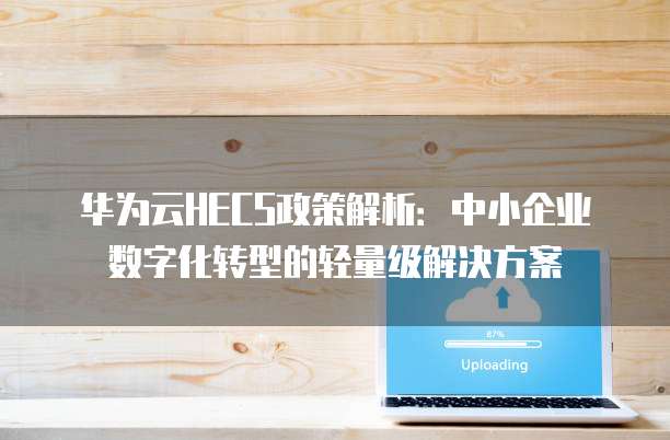 华为云HECS政策解析:中小企业数字化转型的轻量级解决方案