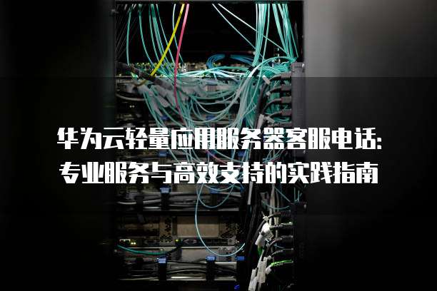 华为云轻量应用服务器客服电话：专业服务与高效支持的实践指南
