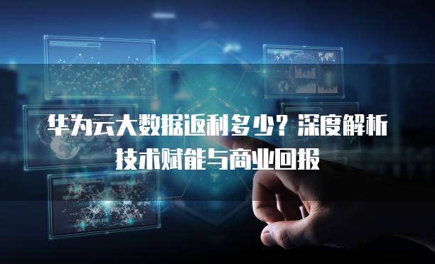 华为云大数据返利多少?深度解析技术赋能与商业回报