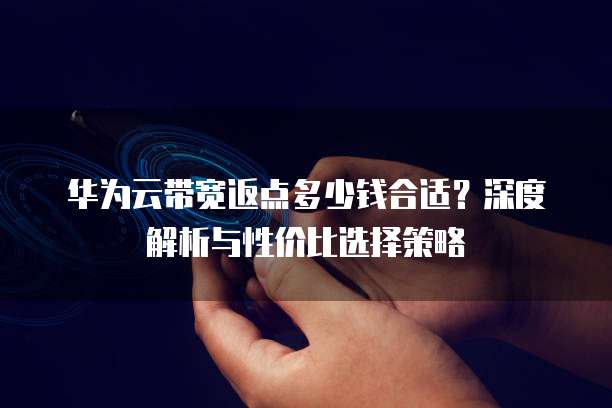 华为云带宽返点多少钱合适?深度解析与性价比选择策略