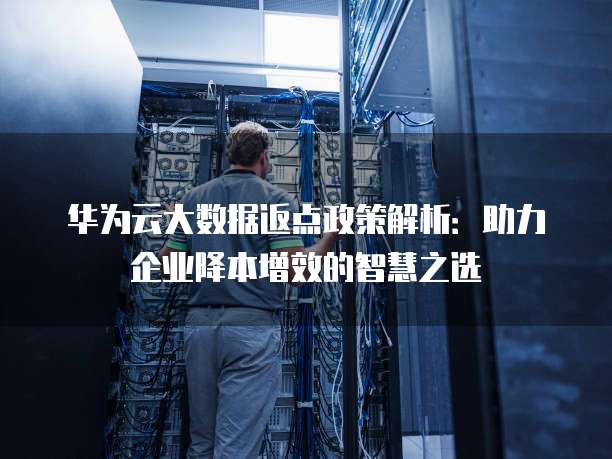 华为云大数据返点政策解析:助力企业降本增效的智慧之选